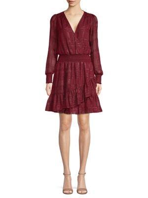 Michael Michael Kors Plaid Ruffled Mini Dress