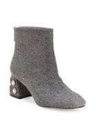 Nanette By Nanette Lepore Rose Boucle Fabric Booties