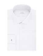 Calvin Klein Micro Printed Cotton Dress Shirt