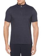 Perry Ellis Quarter Zip Long Sleeve Pullover