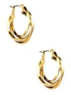 Anne Klein Goldplated 3-ring Hoop Earrings