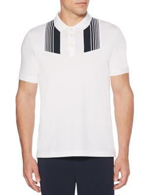 Perry Ellis Striped Polo Shirt