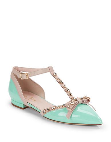 Kate Spade New York Becca Patent Leather T-strap Flats