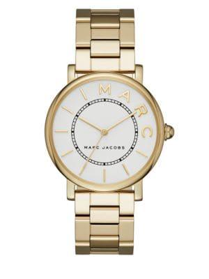 Marc Jacobs Classic Goldtone Stainless Steel Three-hand Bracelet Watch