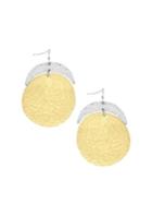 Jessica Simpson Many Moons Two-tone Drop Earrings
