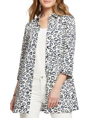 Nic+zoe Leopard Kisses Shirt Jacket