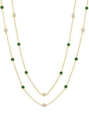 Crislu Precious Strands 18k Yellow Gold Plated Necklace