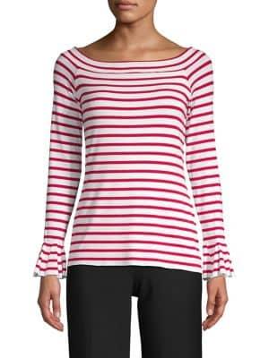Bailey 44 Striped Long-sleeve Top