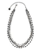 Chan Luu Crystal & Sterling Silver Mystic Multi-strand Necklace