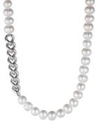 Carolee Essentials 9-10mm Freshwater Pearl And Chain Station Necklace