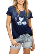 Lucky Brand Embroidered Graphic Tee