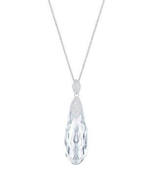 Swarovski Crystal Faceted Height Pendant Necklace