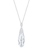 Swarovski Crystal Faceted Height Pendant Necklace