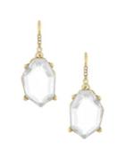 French Connection Irregular Stone Crystal Drop Earrings