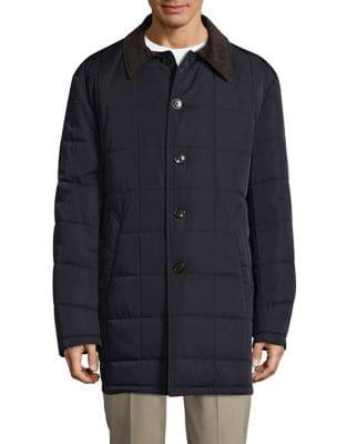Lauren Ralph Lauren Quilted Corduroy Collar Coat