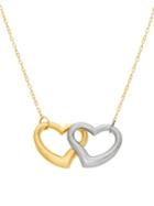 Lord & Taylor 14k Two-tone Gold Flat Chain Necklace
