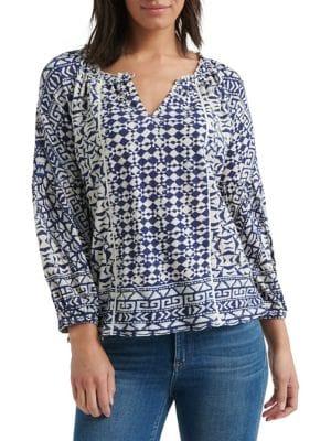 Lucky Brand Multi-printed Top