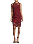 Calvin Klein Petite Floral Lace Dress