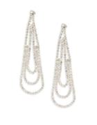 Design Lab Lord & Taylor Crystal And Chandelier Earrings