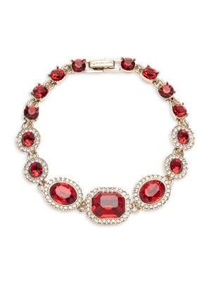 Givenchy Goldtone & Crystal Bracelet