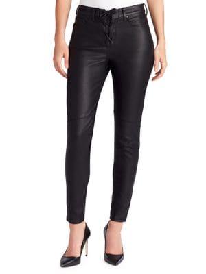 William Rast Pefect Skinny Mid Rise Coated Moto Jeans