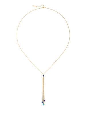 Sole Society Crystal Chain Spray Necklace