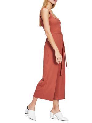 Miss Selfridge Ribbed Sleeveless Culotte Jumpsuit