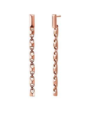 Michael Kors Mercer Link Linear 14k Rose Gold-plated Earrings