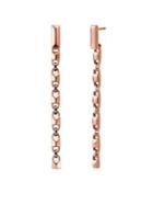 Michael Kors Mercer Link Linear 14k Rose Gold-plated Earrings