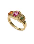 Effy Diamond, Sapphire & 14k Yellow Gold Ring