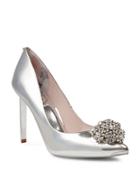 Ted Baker London Peetch Broach Embellished Leather Pumps