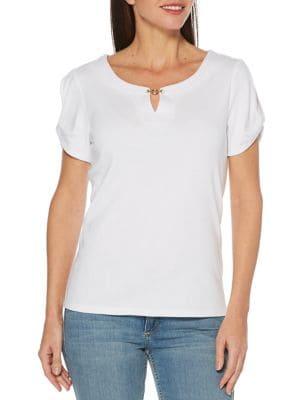 Rafaella Cold Shoulder Tee