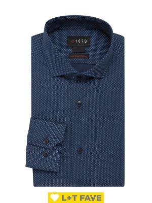 Lord Taylor Slim Fit Printed Button-front Shirt
