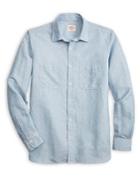 Brooks Brothers Red Fleece Chambray Button-down Shirt