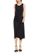 Vince Camuto Topic Heat Ruched Wrap Midi Dress