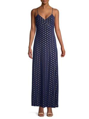 Michael Michael Kors Dotted Maxi Dress