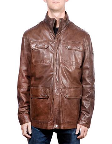 Boston Harbour Vintage Leather Field Jacket