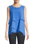 Karl Lagerfeld Paris Zigzag Ruffle Blouse