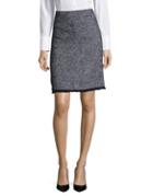 Ellen Tracy Tweed A-line Skirt