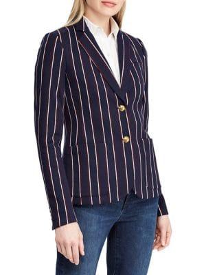 Lauren Ralph Lauren Striped Jacquard Blazer