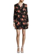 Design Lab Lord & Taylor Floral-print Wrap Dress