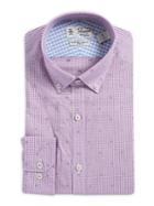 Penguin Slim-fit Dobby Gingham Button-collar Dress Shirt