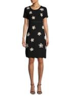 Karl Lagerfeld Paris Short Sleeve Floral Dress