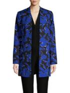 Nipon Boutique Floral-silhouette Longline Jacket