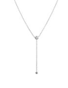 Lord & Taylor Cubic Zirconia And Sterling Silver Y Necklace