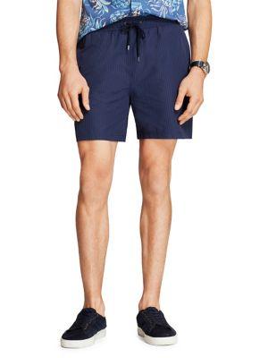 Brooks Brothers Red Fleece Seersucker Swim Trunks