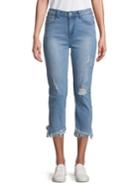 C & C California Slanted Frayed Hem Riley Jeans