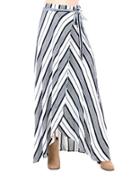 California Moonrise Santa Fe Striped Wrap Skirt