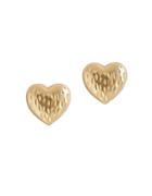 Lord & Taylor 14k Yellow Gold Heart Earrings