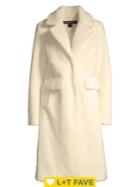 French Connection Faux-shearling Duster Coat
